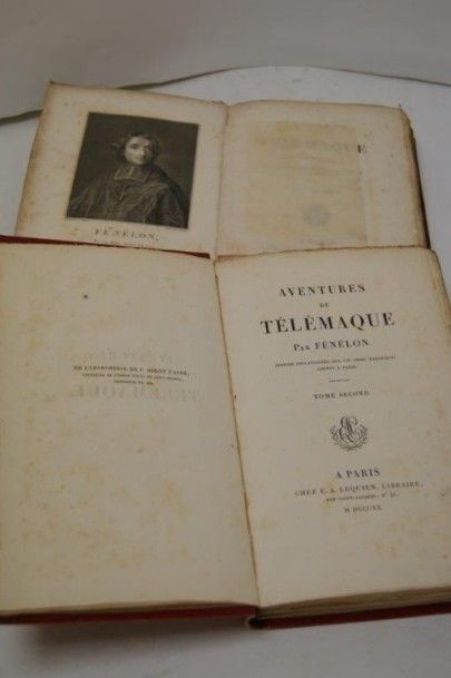 null FENELON, Aventures de Télémaque. Paris, Lequien, 1820. 2 tomes. Illustratio...