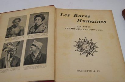 null Lot de 5 livres début XXe : Les Races Humaines chez Hachette, Les Planteurs...