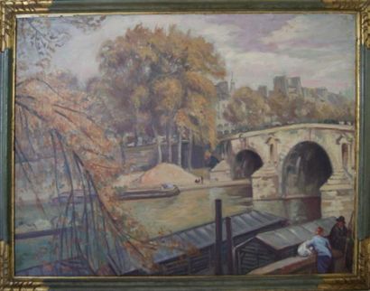 Emile BERNARD (1868-1941) Emile BERNARD (1868-1941)

Le pont Marie, Paris 

Huile...