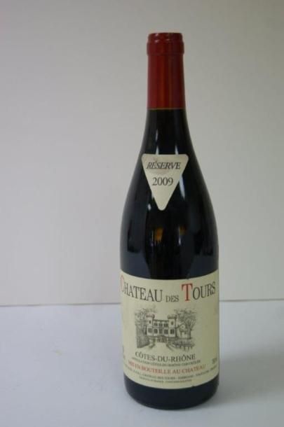 null 1 bouteille de Côtes du Rhône, Château des Tours, 2009, réserve 2009
