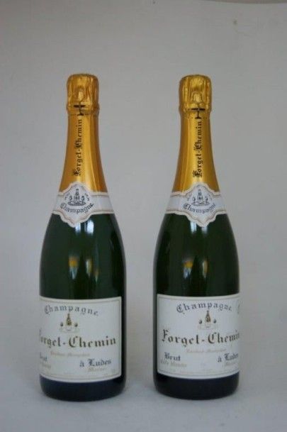 null 2 bouteilles de champagne Forget Chemin.