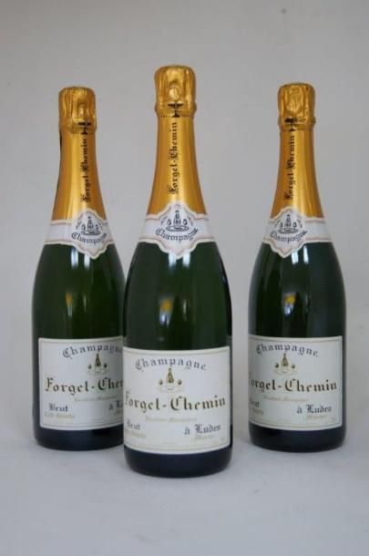 null 3 bouteilles de champagne Forget Chemin.