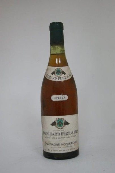 null 1 bouteille de Chassagne-Montrachet, Bouchard Père et Fils, 1958.