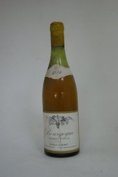 null 1 bouteille de Bourgogne, Hubert Garrey, 1974.