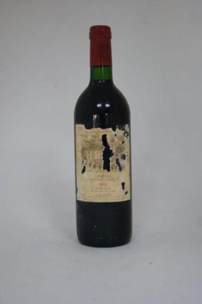 null 1 bouteille de Château Paradis Casseuil, 1987. (étiquette abîmée)