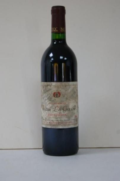 null 1 bouteille de Château La Gravière 1988, Haut-Médoc (étiquette sale, abîmée...