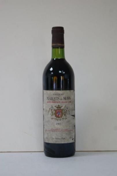 null 1 bouteille de Château Marquis de Mons, Saint-Emilion Grand Cru 1983. Le Savour...