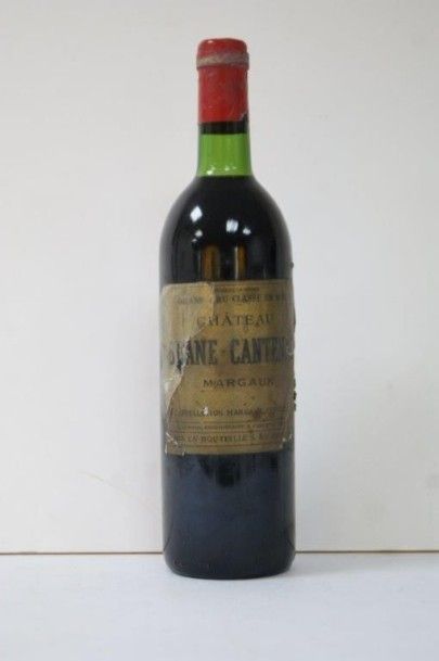 null 1 bouteille de Château Brane-Cantenac Margaux (étiquette sale et abîmée)