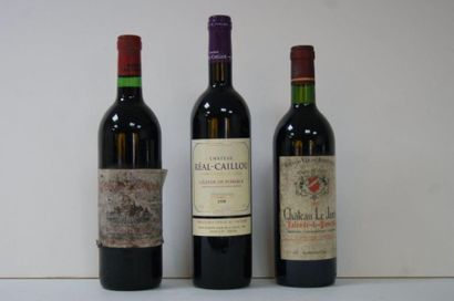 null Lot de 3 bouteilles de Lalande de Pomerol : La Croix des Moins 1979, Château...