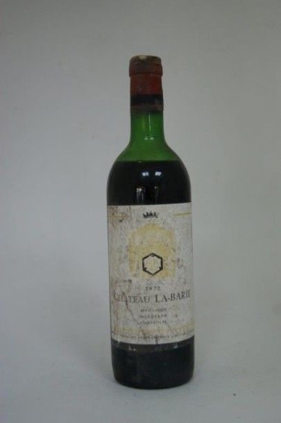 null 1 bouteille de château La Barie, 1972. (vidange)