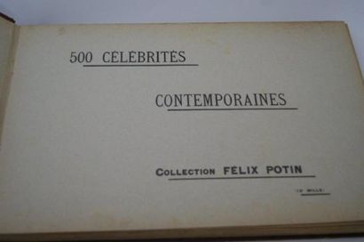 null Collection FELIX POTIN , 500 célébrités contemporaines , albums de vignettes...