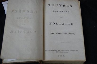null Voltaire , Oeuvres complètes , imprimerie de la Société Littéraire tipographique...