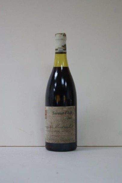 null 1 bouteille de Chassagne-Montrachet 1982, Savour-Club (étiquette sale, capsule...