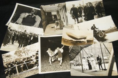 null Importante collection de photographies de presse du début du XXe siècle, essentiellement...