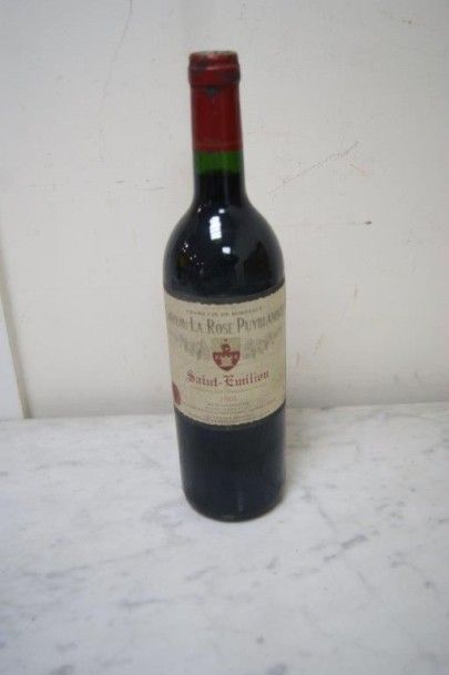 null 1 bouteille de ST EMILION CHATEAU LA ROSE PUY BLANQUET 2001
