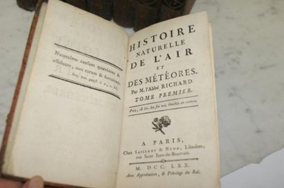 null L'abbé RICHARD " Histoire naturelle de l'air et météores . PARIS Saillant& Nion....