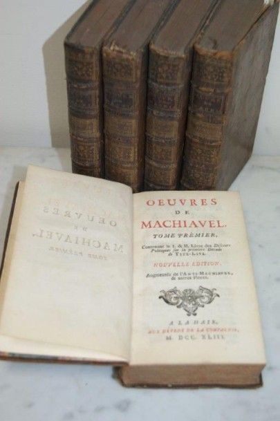 null MACHIAVEL Oeuvres . Ed.La Haie; 1743 .Tome 1/2/3/5/6