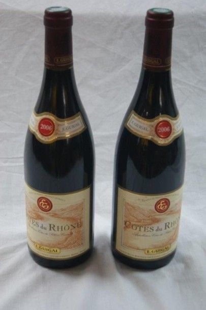 null 2 bouteilles de Côtes du Rhône, domaine Guigal, 2006.