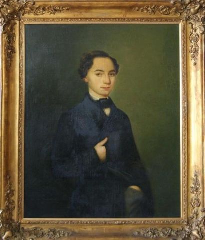 null Ecole française de la fin du XIXe siècle, Henry Bordeaux jeune homme (1870-1963),...