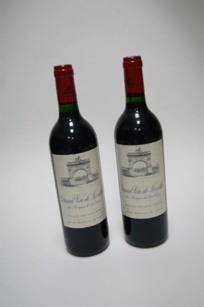 null 2 bouteilles de Saint Julien, Grand Vin de Léoville du Marquis de Las Cases,...