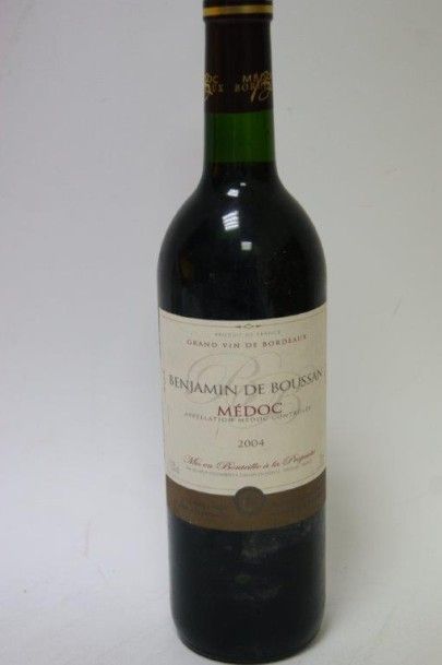 null 1 bouteille de Médoc, 2004. Benjamin de Boussan.