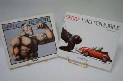 null SERRE lot de deux livres : "L'automobile" et "Le Sport". Editions Jacques GLENAT....