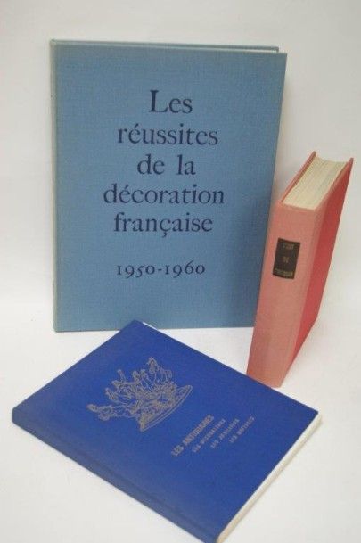 null Lot de 3 livres : "Les Réussites de la Décoration française 1950-1960" Editions...