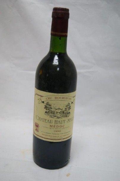 null 1 bouteille de château Haut-Myles, 1990.