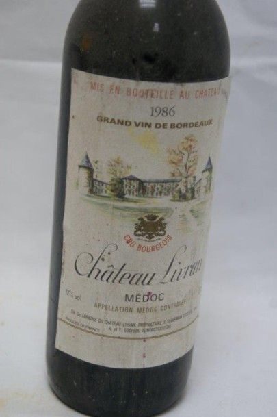 null 1 bouteille de château Livran, 1986.
