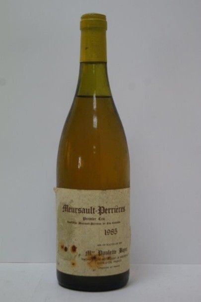 null 1 bouteille de Meursault Perrières, 1985. Paulette Boyer.