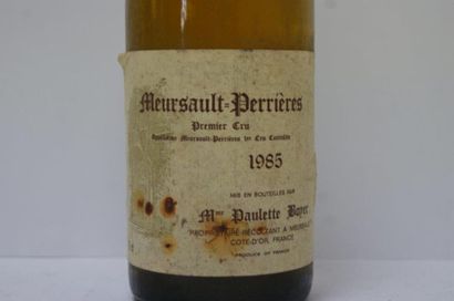null 1 bouteille de Meursault Perrières, 1985. Paulette Boyer.