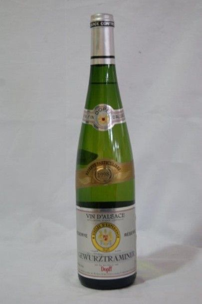 null 1 bouteille de Vin d'Alsace, Gewurztraminer, 1998