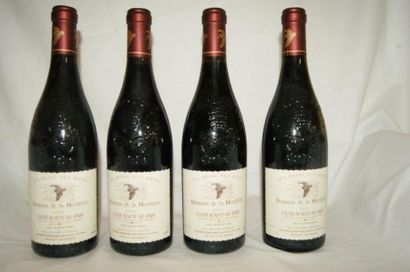 null 4 bouteilles de Châteauneuf-du-Pape, La Mordorée, Cuvée La Reine des Bois, ...