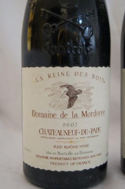 null 4 bouteilles de Châteauneuf-du-Pape, La Mordorée, Cuvée La Reine des Bois, ...
