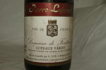 null 2 bouteilles de Côteaux Varois, domaine de Fonlade, Pierre Laforest, 1984. On...