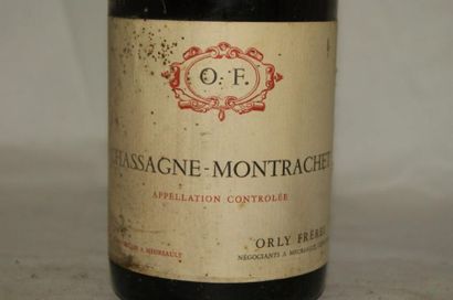null 1 bouteille de Chassagne Montrachet, Orly Frères, 1970. (niveau LB)