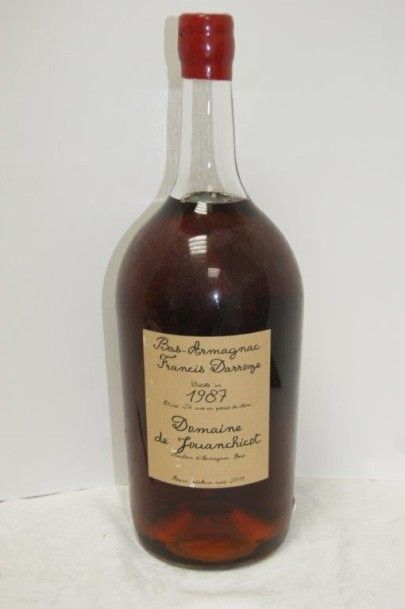 null 1 pot de Bas Armagnac (2,5 L) "Francis Daroze". Distillé en 1987, mis en bouteille...