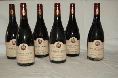 null 6 bouteilles de Clos de la Roche, Cuvée Vieilles Vignes, 1992, Domaine Pons...