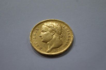 null Pièce de 40 francs Napoléon Ier, 1808, atelier A. Poids : 13 g