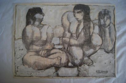 null KAZIKOWSKI Tomasz, *1952 (Pologne)

Femmes dénudées, crayon et gouache. 34,5...