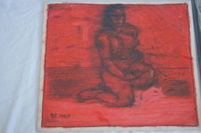 null KAZIKOWSKI Tomasz, *1952 (Pologne)

Femme nue assise.

Huile, pastel et crayon....