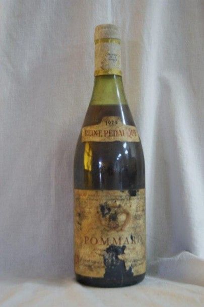 null 1 bouteille de Pommard, Reine Pedauque, 1979. (étiquette sale et abîmée, B)