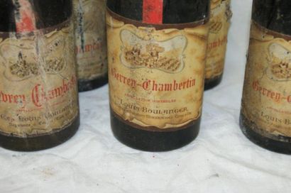 null 8 bouteilles GEVREY CHAMBERTIN Louis BOULANGER 1959