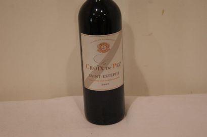 null 1 bouteille de Saint Estephe "La Croix de Pez", 2009.