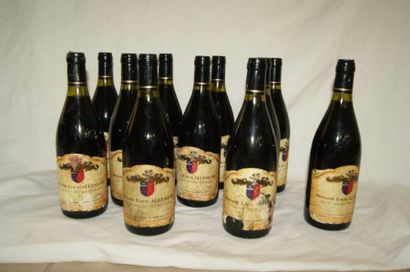 null 11 bouteilles de Vin de Pays des Hautes Alpes, domaine Louis Allemand. (étiquettes...