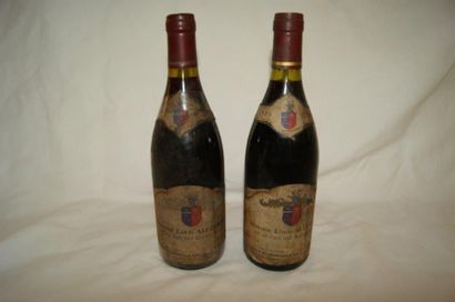null Lot de deux bouteilles de vin de Pays des Hautes Alpes, "domaine Louis Allemand",...