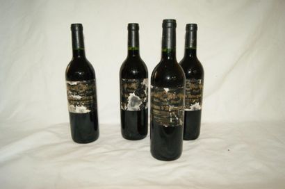 null 4 bouteilles de château d'Armagnac, 2008. (étiquettes sales et abîmées)
