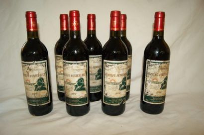 null 7 bouteilles de Saint Emilion, château Austerlitz, 2004. (étiquettes sales et...