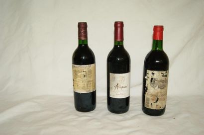 null Lot de 3 bouteilles de vin rouge : Côtes de Blaye 1995, Bordeaux, Domaine Allemand....