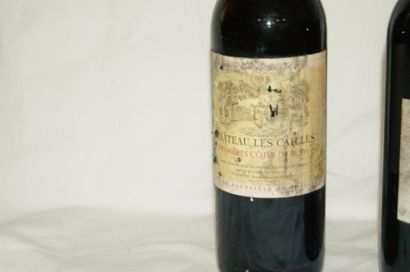 null Lot de 3 bouteilles de vin rouge : Côtes de Blaye 1995, Bordeaux, Domaine Allemand....